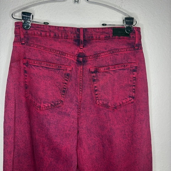 Social Tourist Ultra High Rise Baggy Jeans Red/Pink Size 30 Womens - Picture 6 of 11